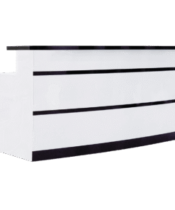 Bàn lễ tân LUX BW Stripes (Cong nhẹ)