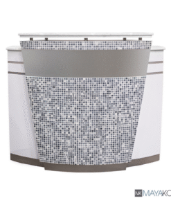 Bàn tiếp tân NAPA với gạch mosaic của Mayakoba