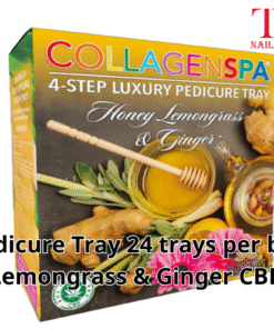 Pedicure Tray 24 trays per box (4 boxes per case) Lemongrass & Ginger CBD