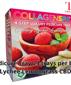 Pedicure Tray 24 trays per box (4 boxes per case) Lychee Lemongrass CBD